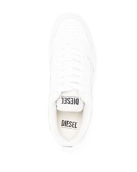 Baskets basses en cuir blanches Diesel