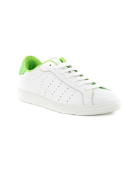 Baskets basses en cuir blanches DSQUARED2