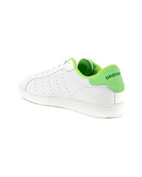 Baskets basses en cuir blanches DSQUARED2