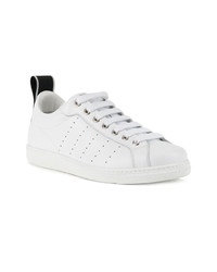 Baskets basses en cuir blanches DSQUARED2