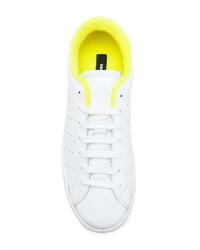 Baskets basses en cuir blanches Dsquared2