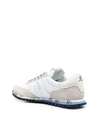 Baskets basses en cuir blanches Premiata