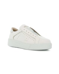 Baskets basses en cuir blanches Tosca Blu