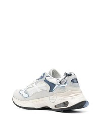 Baskets basses en cuir blanches Premiata