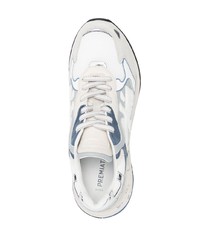 Baskets basses en cuir blanches Premiata