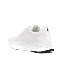 Baskets basses en cuir blanches Philipp Plein