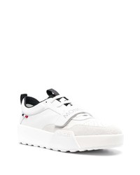 Baskets basses en cuir blanches Moncler