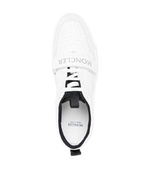 Baskets basses en cuir blanches Moncler