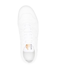 Baskets basses en cuir blanches Lanvin