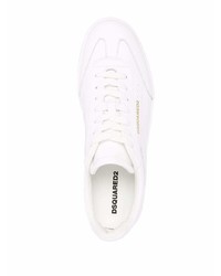 Baskets basses en cuir blanches DSQUARED2