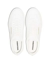 Baskets basses en cuir blanches DSQUARED2