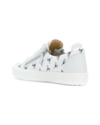 Baskets basses en cuir blanches Giuseppe Zanotti Design