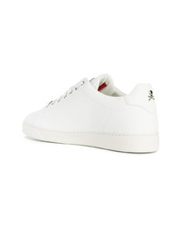 Baskets basses en cuir blanches Philipp Plein