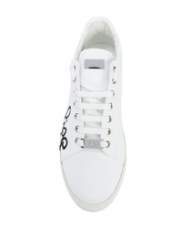 Baskets basses en cuir blanches Philipp Plein