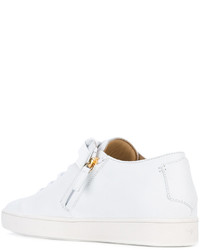 Baskets basses en cuir blanches Giuseppe Zanotti Design