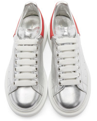 Baskets basses en cuir blanches Alexander McQueen