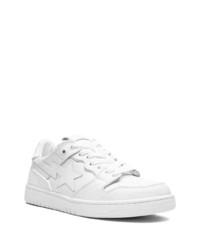 Baskets basses en cuir blanches A Bathing Ape