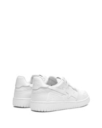 Baskets basses en cuir blanches A Bathing Ape