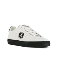 Baskets basses en cuir blanches Philipp Plein