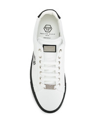 Baskets basses en cuir blanches Philipp Plein