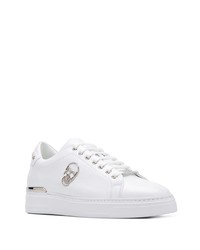 Baskets basses en cuir blanches Philipp Plein