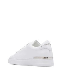 Baskets basses en cuir blanches Philipp Plein