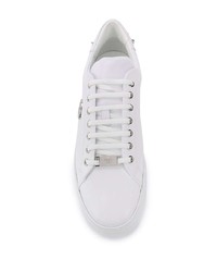 Baskets basses en cuir blanches Philipp Plein