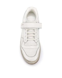 Baskets basses en cuir blanches Saint Laurent