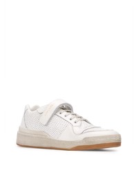 Baskets basses en cuir blanches Saint Laurent