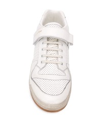 Baskets basses en cuir blanches Saint Laurent