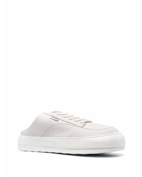 Baskets basses en cuir blanches Sunnei