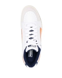 Baskets basses en cuir blanches Puma