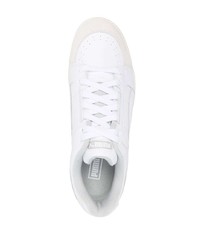 Baskets basses en cuir blanches Puma