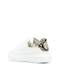 Baskets basses en cuir blanches Alexander McQueen