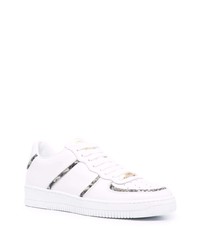 Baskets basses en cuir blanches Roberto Cavalli