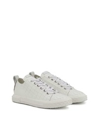 Baskets basses en cuir blanches Giuseppe Zanotti