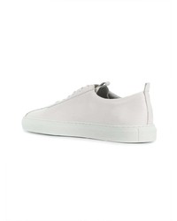 Baskets basses en cuir blanches Grenson