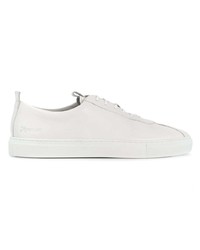 Baskets basses en cuir blanches Grenson