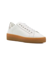 Baskets basses en cuir blanches DSQUARED2