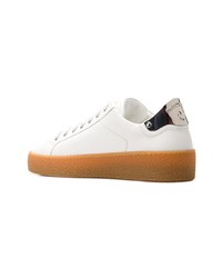 Baskets basses en cuir blanches DSQUARED2