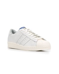 Baskets basses en cuir blanches adidas