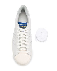 Baskets basses en cuir blanches adidas