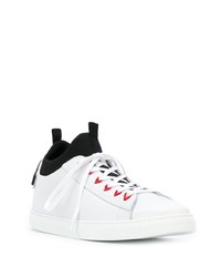 Baskets basses en cuir blanches DSQUARED2