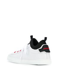 Baskets basses en cuir blanches DSQUARED2