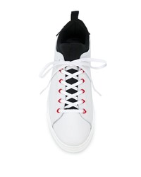 Baskets basses en cuir blanches DSQUARED2