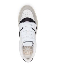 Baskets basses en cuir blanches DSQUARED2