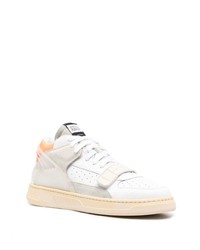 Baskets basses en cuir blanches RUN OF