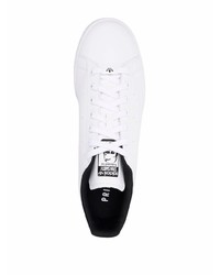 Baskets basses en cuir blanches adidas