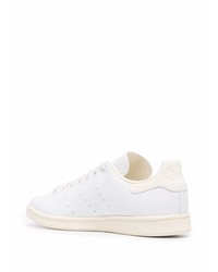 Baskets basses en cuir blanches adidas