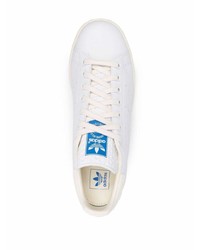 Baskets basses en cuir blanches adidas